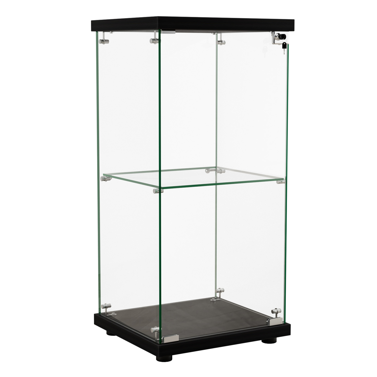 Oakleigh Home Zorn 2 Shelf Glass Display Cabinet | Temple & Webster